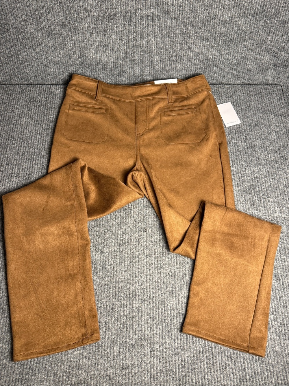NWT Westbound Camel Brown Faux Suede Pants Size 10
